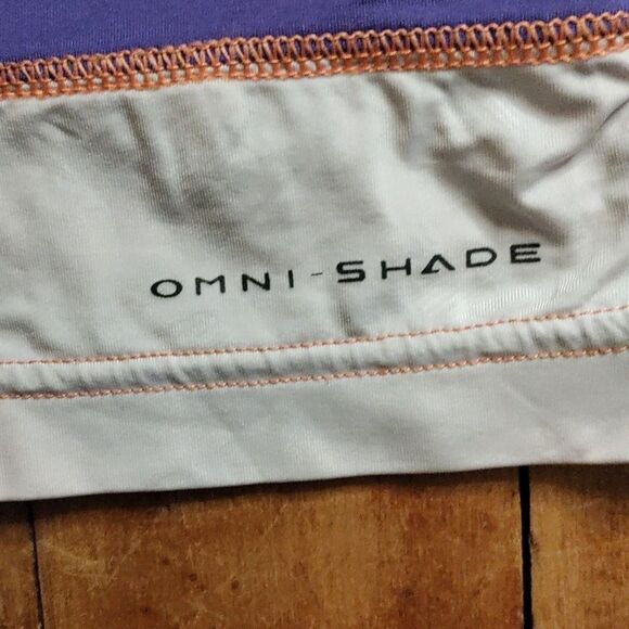 Columbia Purple Omni Shade Long Sleeve Shirt Sun Shirt Swim Summer Size 6 - Picture 3 of 8